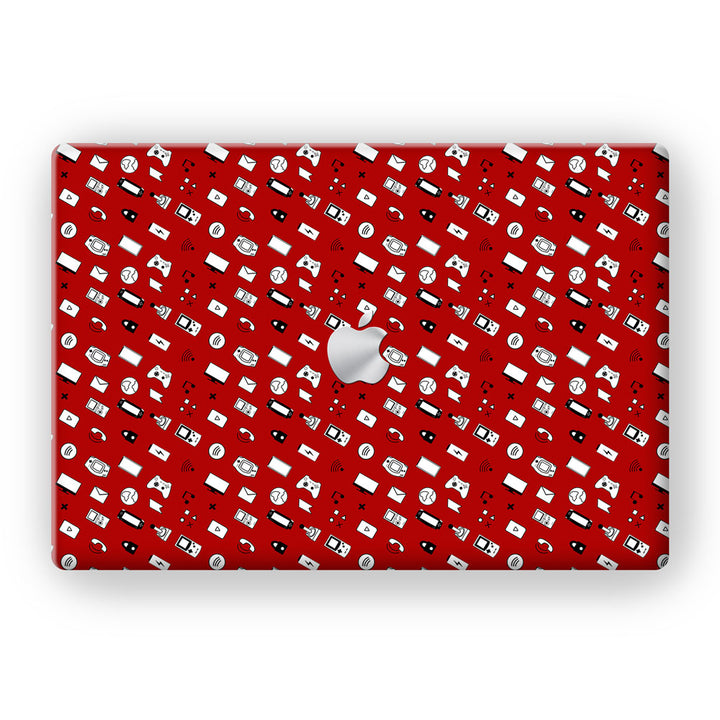 Icons Retro Red - MacBook Skins - Sleeky India