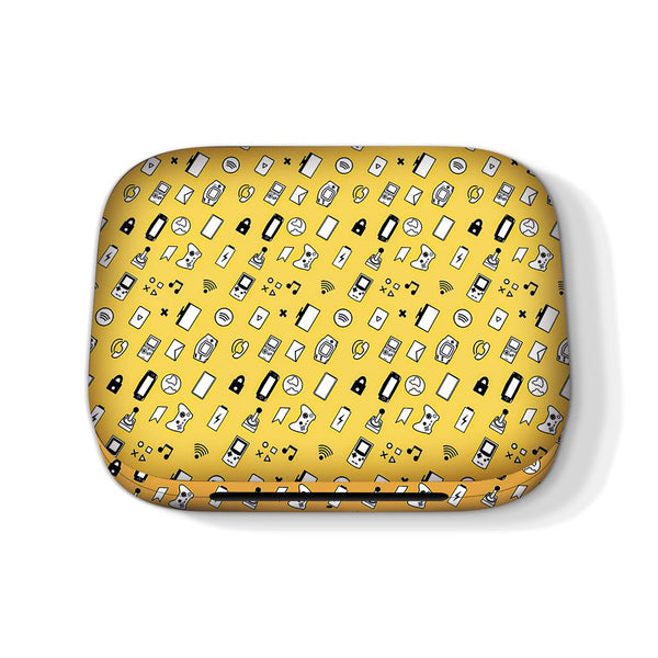 icons retro yellow  skins for Oneplus Buds pro2 by sleeky india 