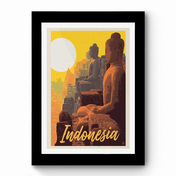 Indonesia - Framed Poster