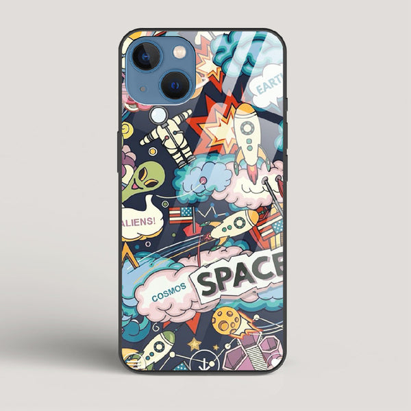 Lost Space - iPhone 13 Mini Glass Case