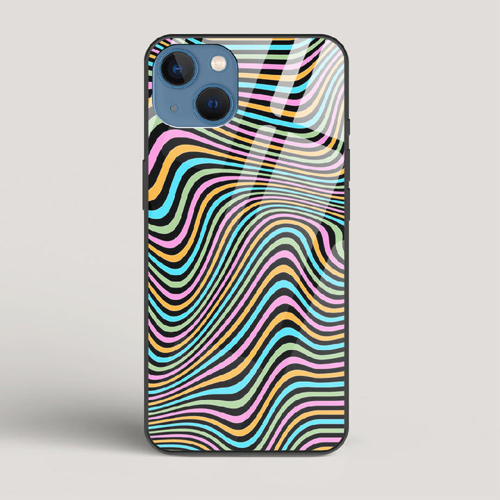 Color Lines - iPhone 13 Mini Glass Case