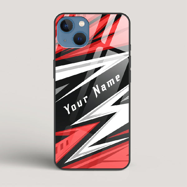 Racer Red Name Edition - iPhone 13 Mini Glass Case