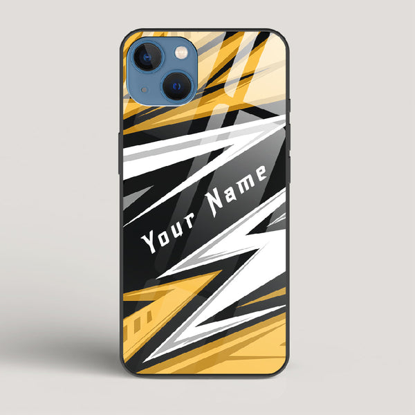 Racer Yellow Name Edition - iPhone 13 Mini Glass Case