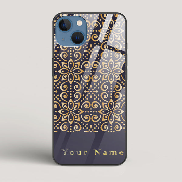 Royal Purple 2 Name Edition - iPhone 13 Mini Glass Case