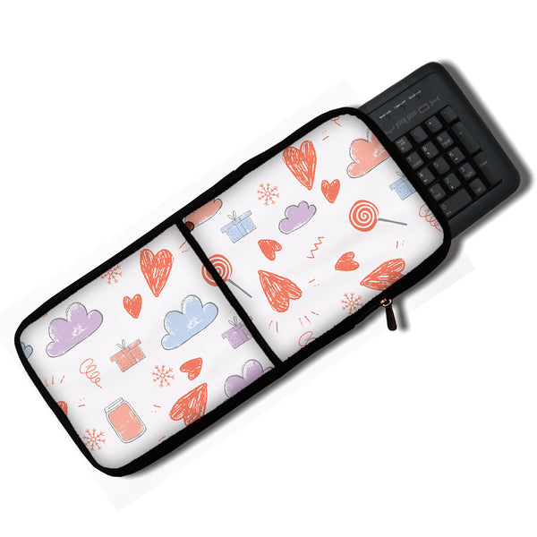 Love Doodle - 2in1 Keyboard & Mouse Sleeves