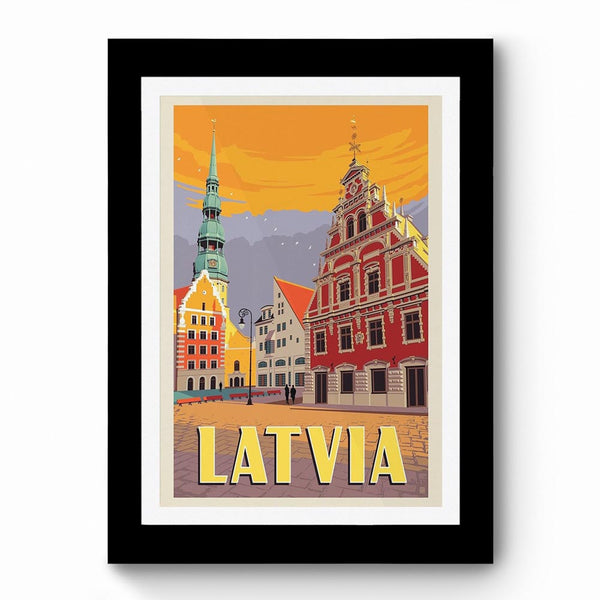 Latvia - Framed Poster