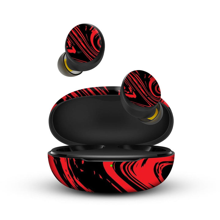 lava skins for realme buds q by sleeky india