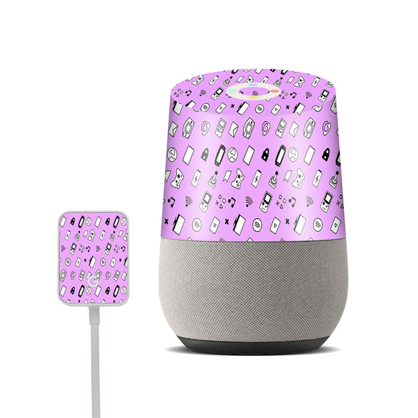 icons retro lavender skin for google home by sleeky india