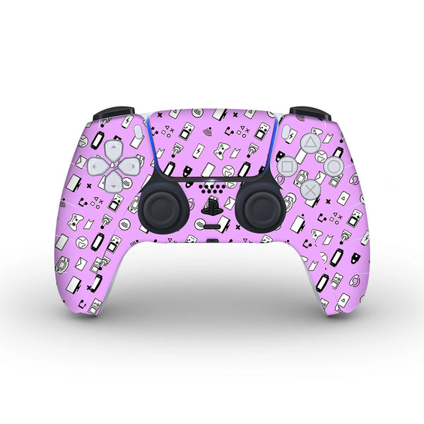 Lavender Retro - Skins for PS5 controller by Sleeky India