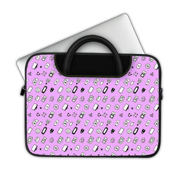 Lavender Retro - Pockets Laptop Sleeve