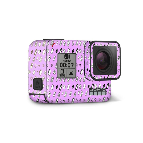 icons retro lavender skin for GoPro hero by sleeky india