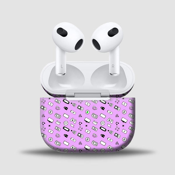Lavender Retro - Skins for AirPods 3 By Sleeky India