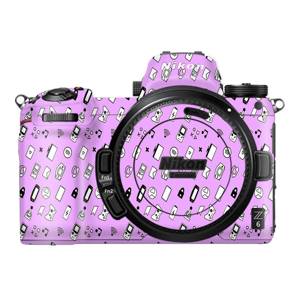 Lavender Retro - Nikon Camera Skins