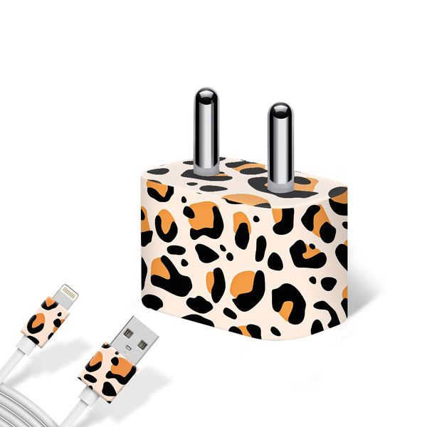 Leopard Pattern 01- Apple charger 5W Skin
