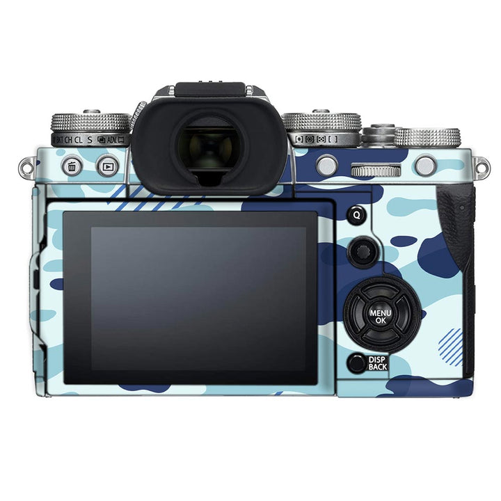 Light Blue Modern Camo - FujiFilm Camera Skin