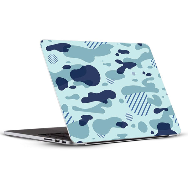 Light Blue Modern Camo - Laptop Skins