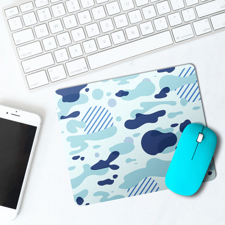 Light Blue Modern Camo - Mousepad