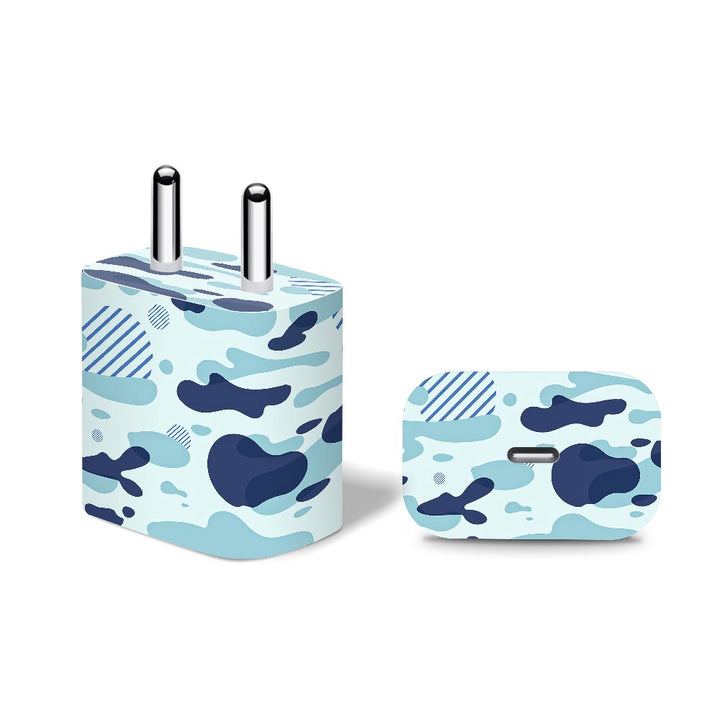 Light Blue Modern Camo - Apple 20W Charger Skin