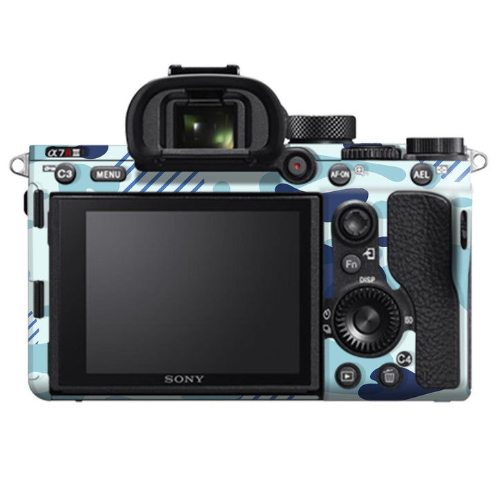 Light Blue Modern Camo - Sony Camera Skins