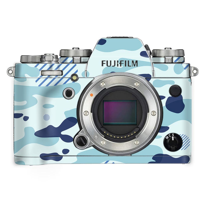 Light Blue Modern Camo - FujiFilm Camera Skin