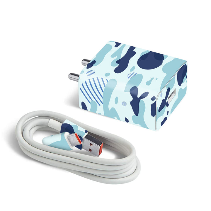 Light Blue Modern Camo - MI 22.5W & 33W Charger Skin