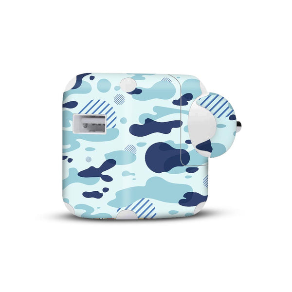 Light Blue Modern Camo - Apple 2019 10W Charger skin