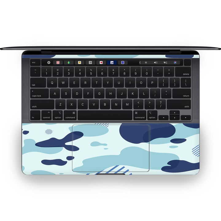 Light Blue Modern Camo - MacBook Skins