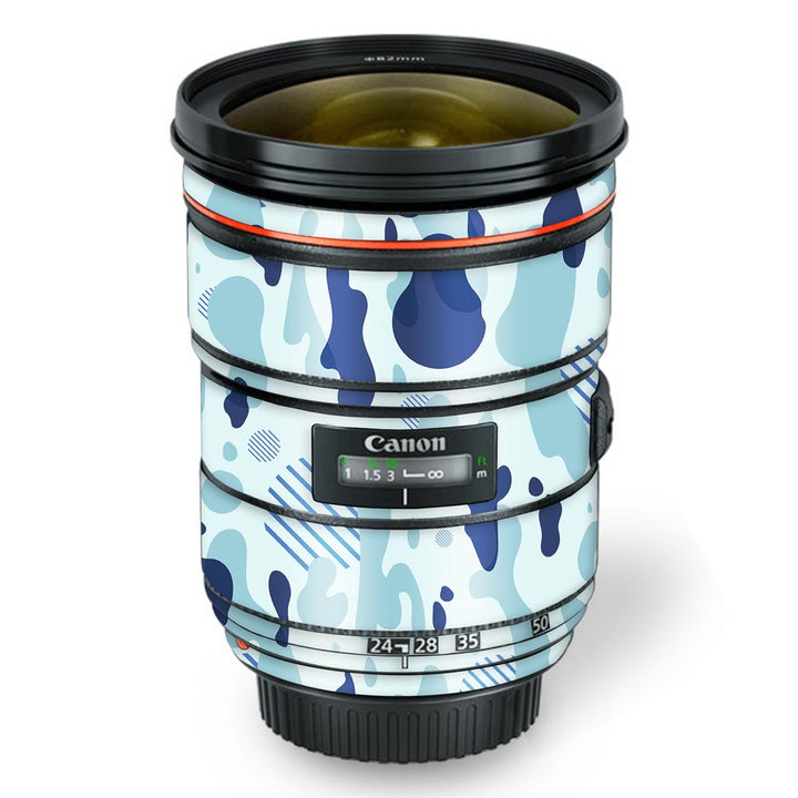 Light Blue Modern Camo - Canon Lens Skin