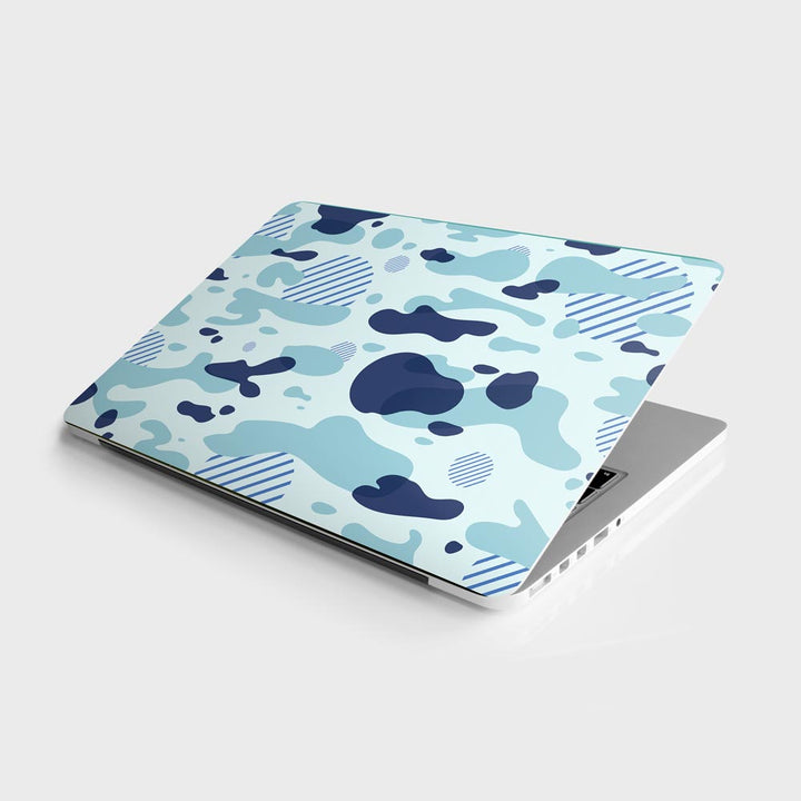 Light Blue Modern Camo - Laptop Skins