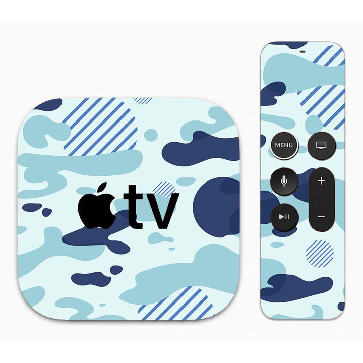 Light Blue Modern Camo - Apple TV Skin