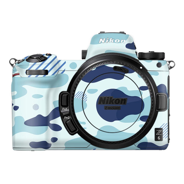 Light Blue Modern Camo - Nikon Camera Skins