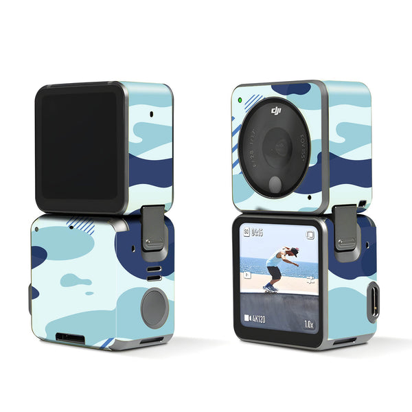 Light Blue Modern Camo Dji Action 2 
