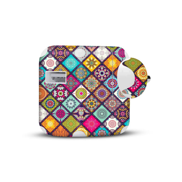 Mandala Art -  charger skins for Apple 10 watt by Sleeky India