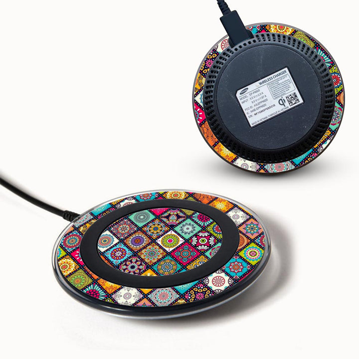 Mandala Art -  Samsung Wireless Charger 2015 skins by sleeky india