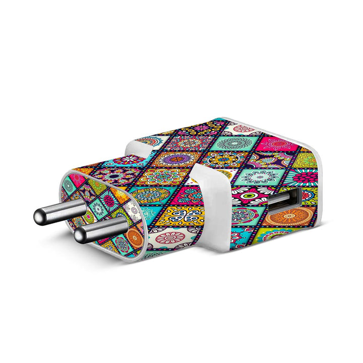 Mandala Art - Samsung S8 Charger skin by Sleeky India