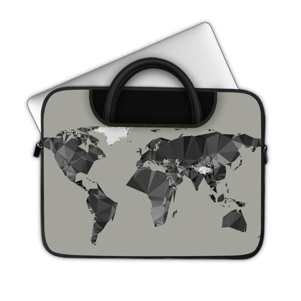 Map Mosaic - Pockets Laptop Sleeve