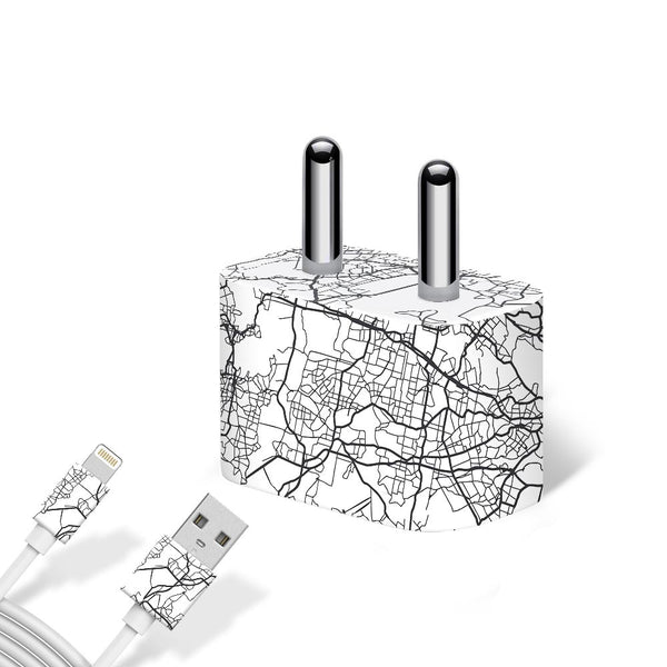 Map Pattern - Apple charger 5W Skin