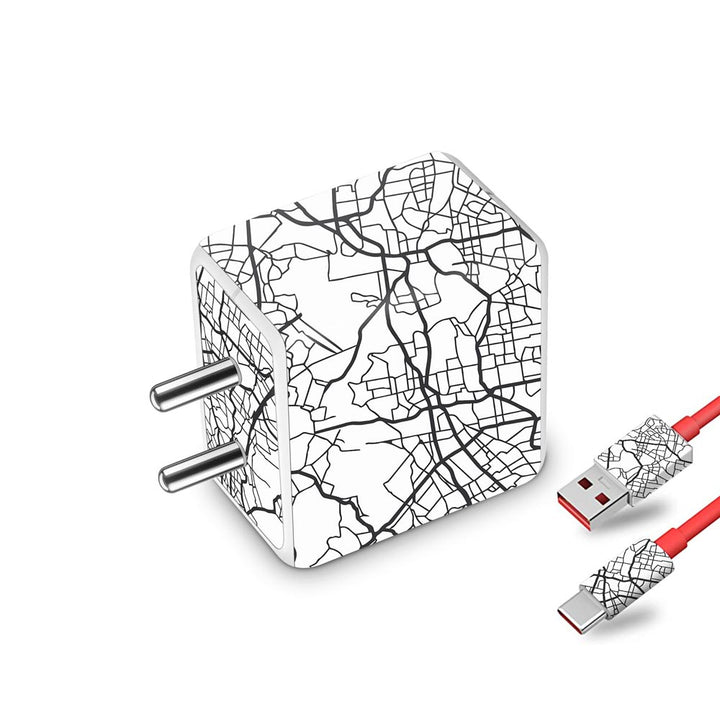 Map Pattern - Oneplus Dash Charger Skin