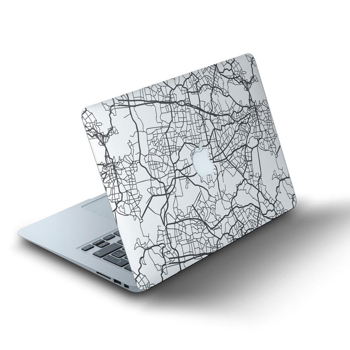 Map Pattern - MacBook Skins