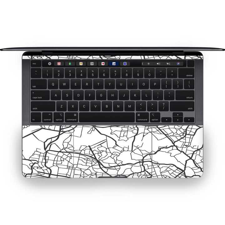 Map Pattern - MacBook Skins