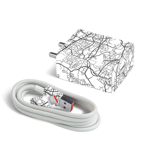 Map Pattern - MI 22.5W & 33W Charger Skin