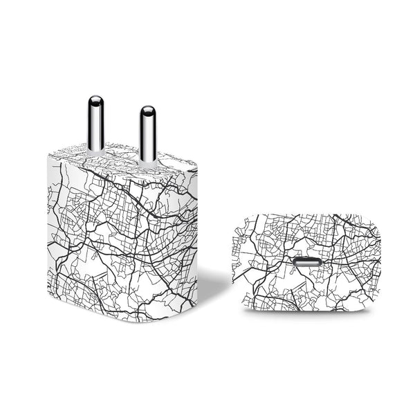 Map Pattern - Apple 20W Charger Skin