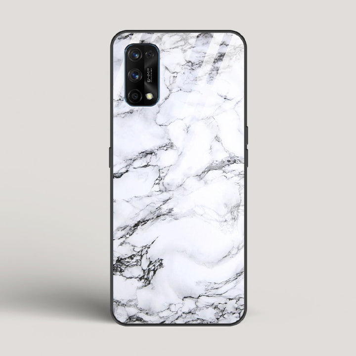 Marble White Luna - Realme 7 Pro Glass Case