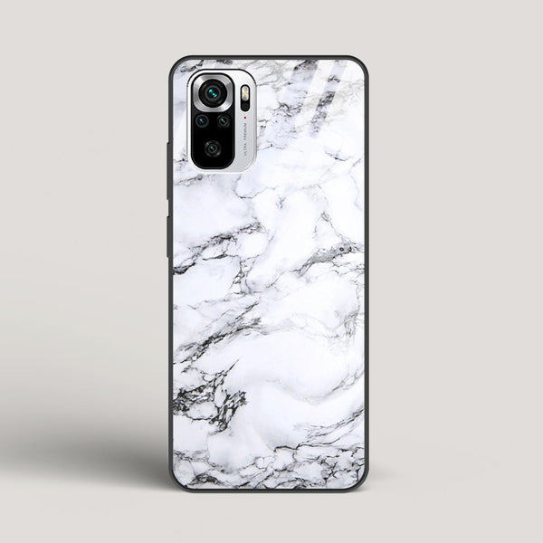 Marble White Luna - Redmi Note 10 Glass Case