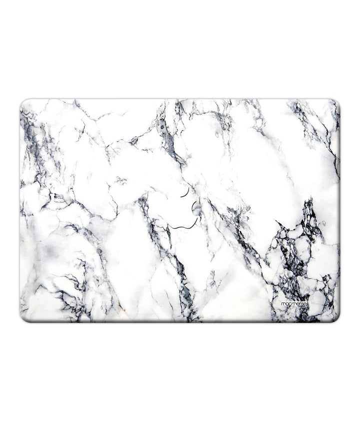 Marble White Luna - Full Body Wrap for Macbook Pro Retina 15" By Sleeky India, Laptop skins, laptop wraps, Macbook Skins