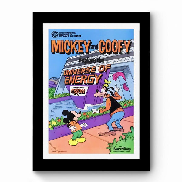 Mickey And Goof - Framed Poster