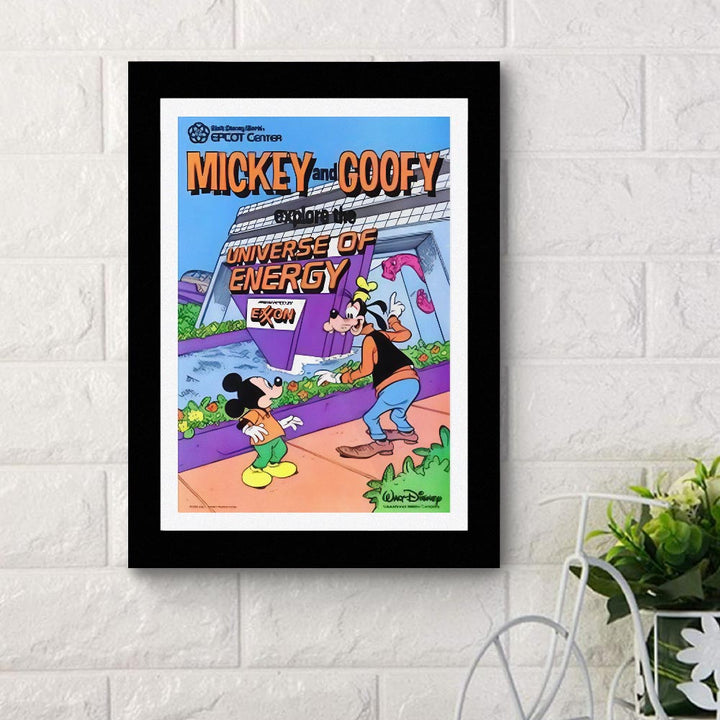 Mickey And Goof - Framed Poster