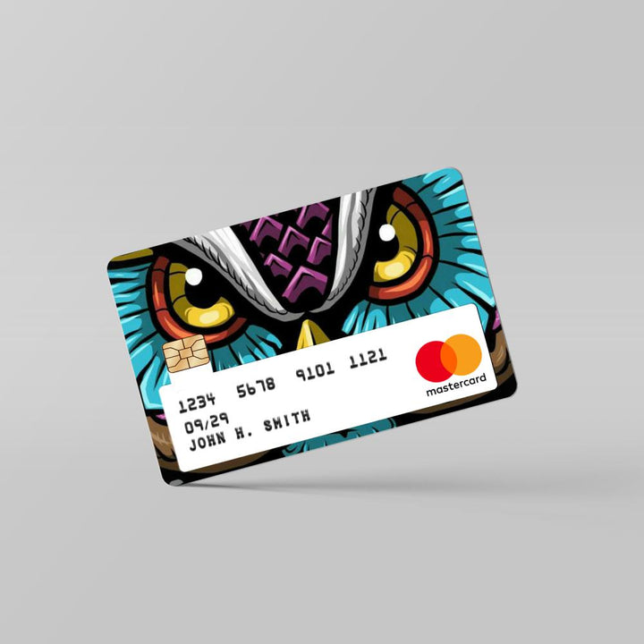 mighty-owl-king-card By Sleeky India. Debit Card skins, Credit Card skins, Card skins in India, Atm card skins, Bank Card skins, Skins for debit card, Skins for debit Card, Personalized card skins, Customised credit card, Customised dedit card, Custom card skins