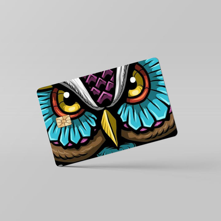 mighty-owl-king-card By Sleeky India. Debit Card skins, Credit Card skins, Card skins in India, Atm card skins, Bank Card skins, Skins for debit card, Skins for debit Card, Personalized card skins, Customised credit card, Customised dedit card, Custom card skins