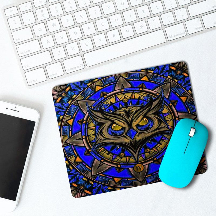 mighty-owl-blue-1 Mousepad